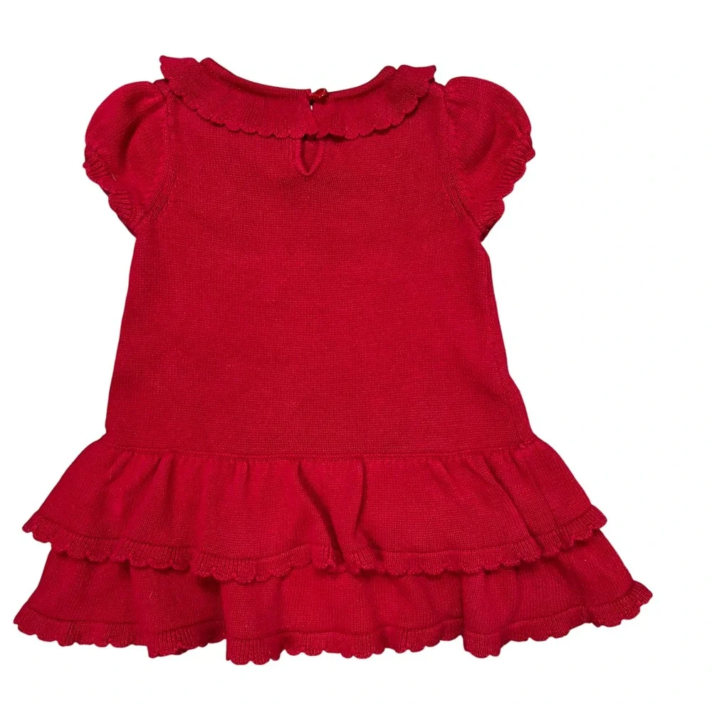 Janie and Jack red knit